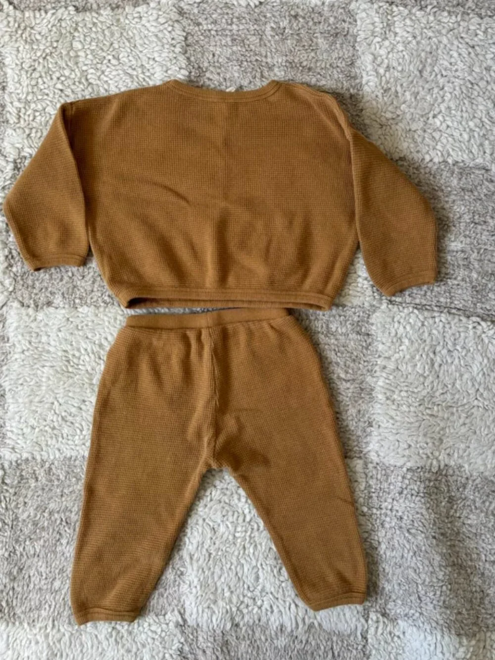 Quincy Mae Waffle Top + Pants Set